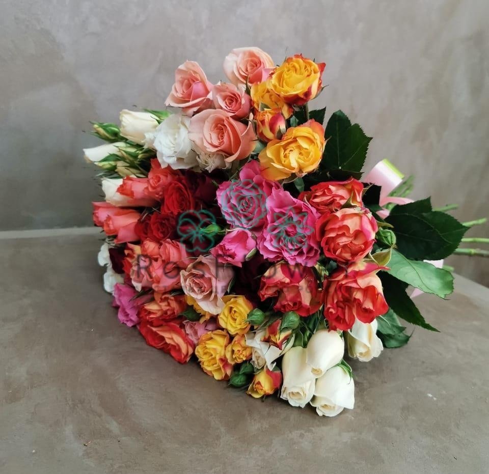 Букет цветов из: Розы в Еремизино-Борисовской