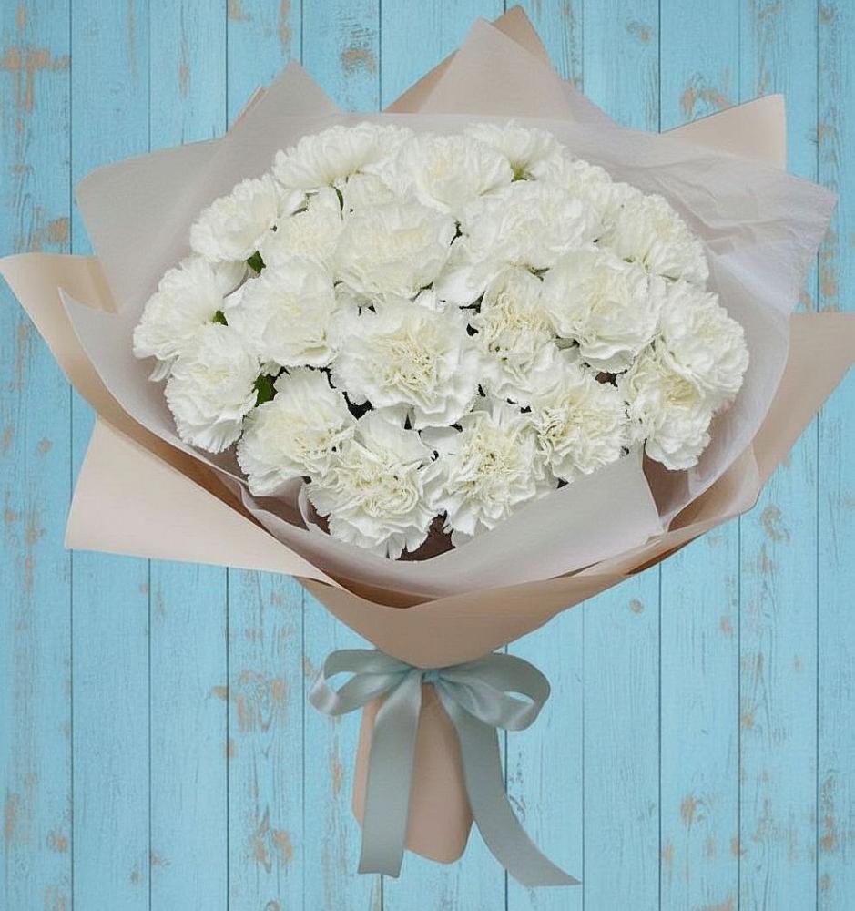 Букет цветов из: Гвоздики в Еремизино-Борисовской