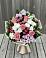 Букет цветов из: Альстромерии, Гвоздики, Розы и Хризантемы в Еремизино-Борисовской