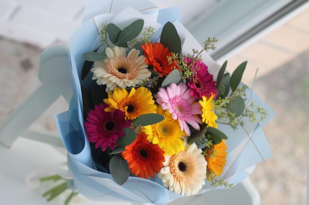 Букет цветов из: Герберы в Еремизино-Борисовской