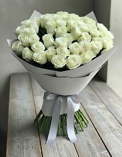 Букет 35 Белых роз в Еремизино-Борисовской