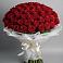 Букет 101 Красная роза Блэк Мэджик в Еремизино-Борисовской
