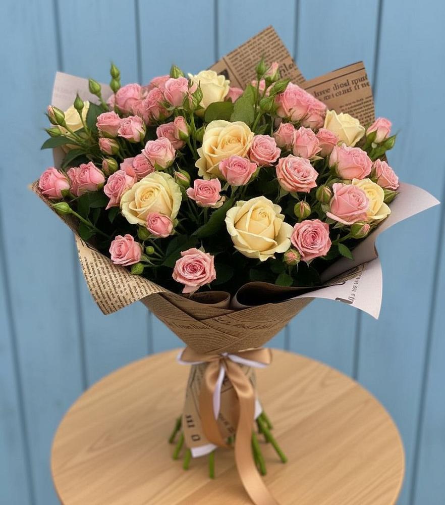 Букет цветов из: Розы в Еремизино-Борисовской