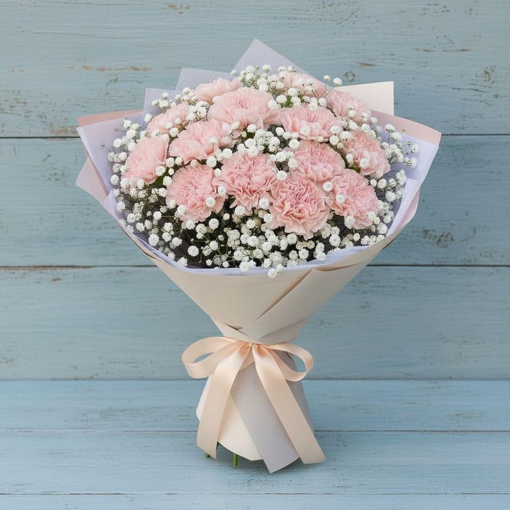 Букет цветов из: Гвоздики в Еремизино-Борисовской