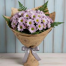 Букет цветов из:  Хризантемы в Еремизино-Борисовской