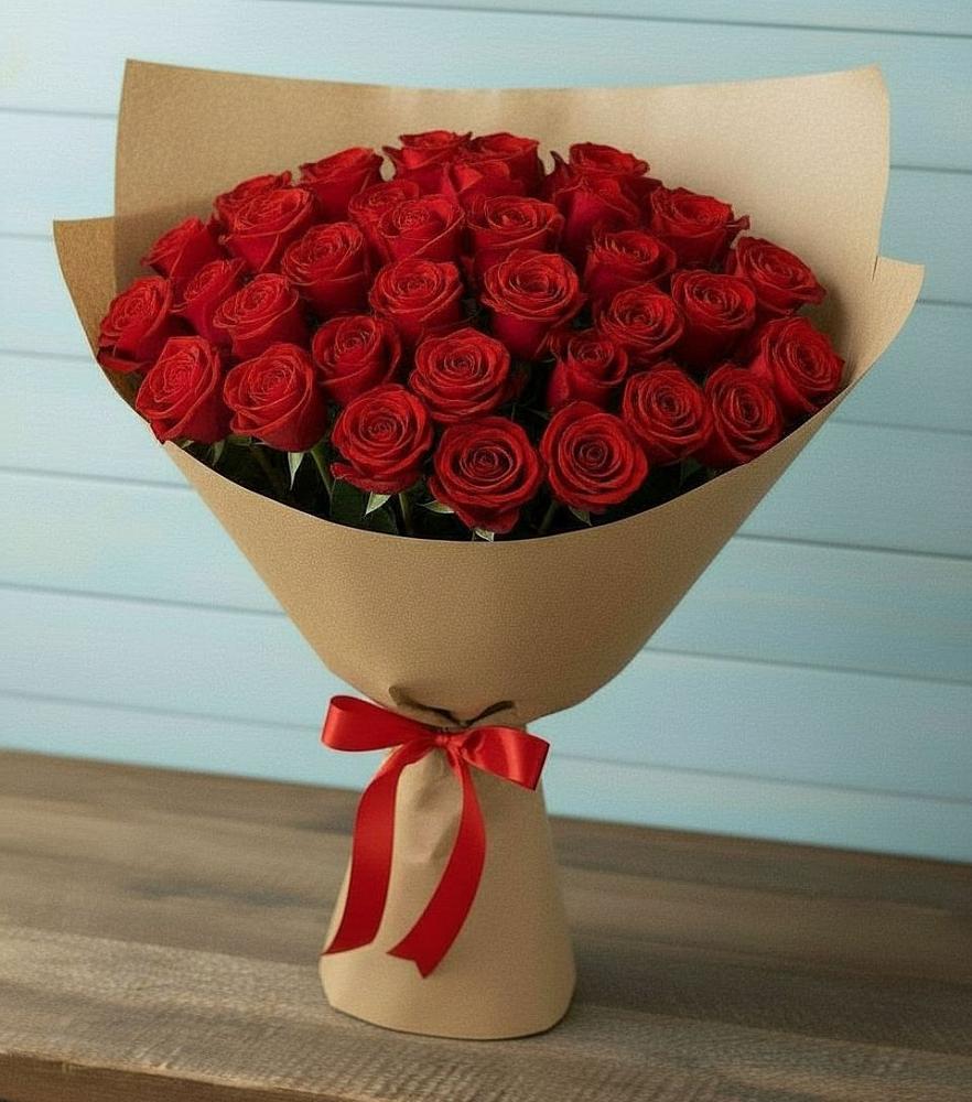 Букет Красные розы Милано в Еремизино-Борисовской