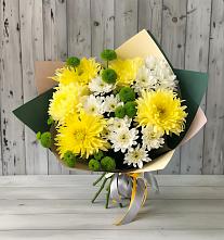 Букет цветов из:  Хризантемы в Еремизино-Борисовской
