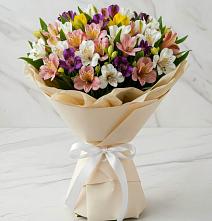 Букет цветов из:  Альстромерии в Еремизино-Борисовской