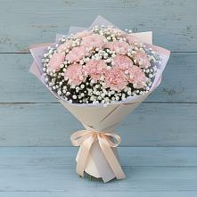 Букет цветов из:  Гвоздики #REPLACE_PRED# Еремизино-Борисовской