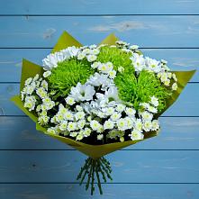 Букет цветов из:  Хризантемы #REPLACE_PRED# Еремизино-Борисовской