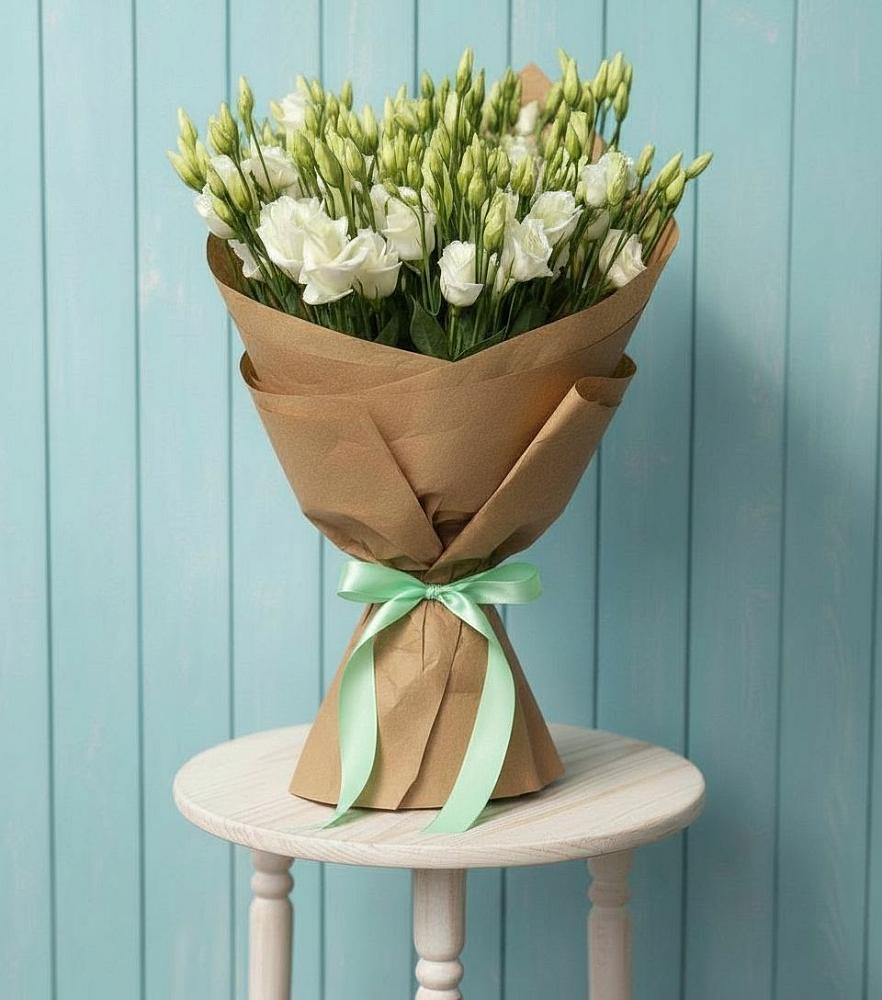 Букет цветов из: Лизиантусы в Еремизино-Борисовской