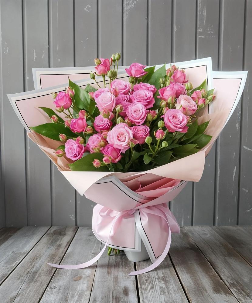 Букет Розовый кустик в Еремизино-Борисовской