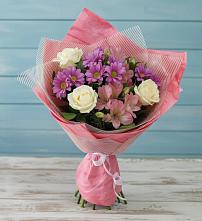 Букет цветов из:  Герберы в Еремизино-Борисовской