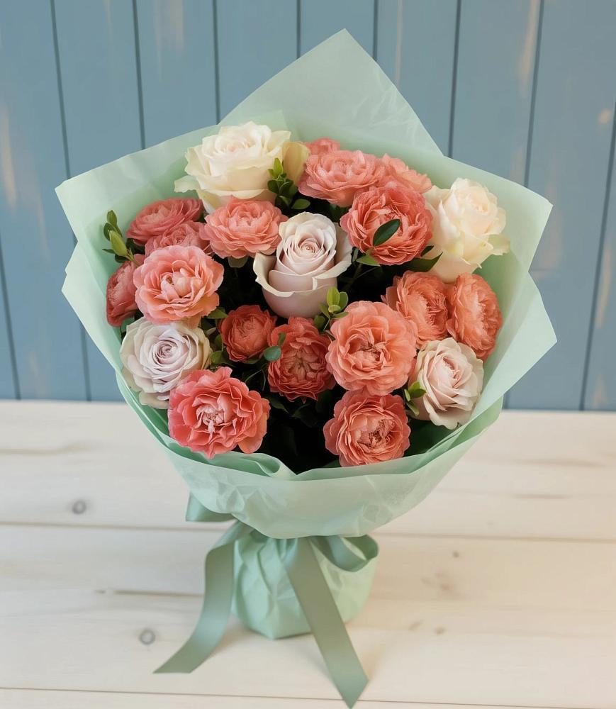 Букет цветов из: Розы в Еремизино-Борисовской