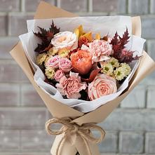 Букет цветов из:  Гвоздики, Хризантемы и Розы #REPLACE_PRED# Еремизино-Борисовской