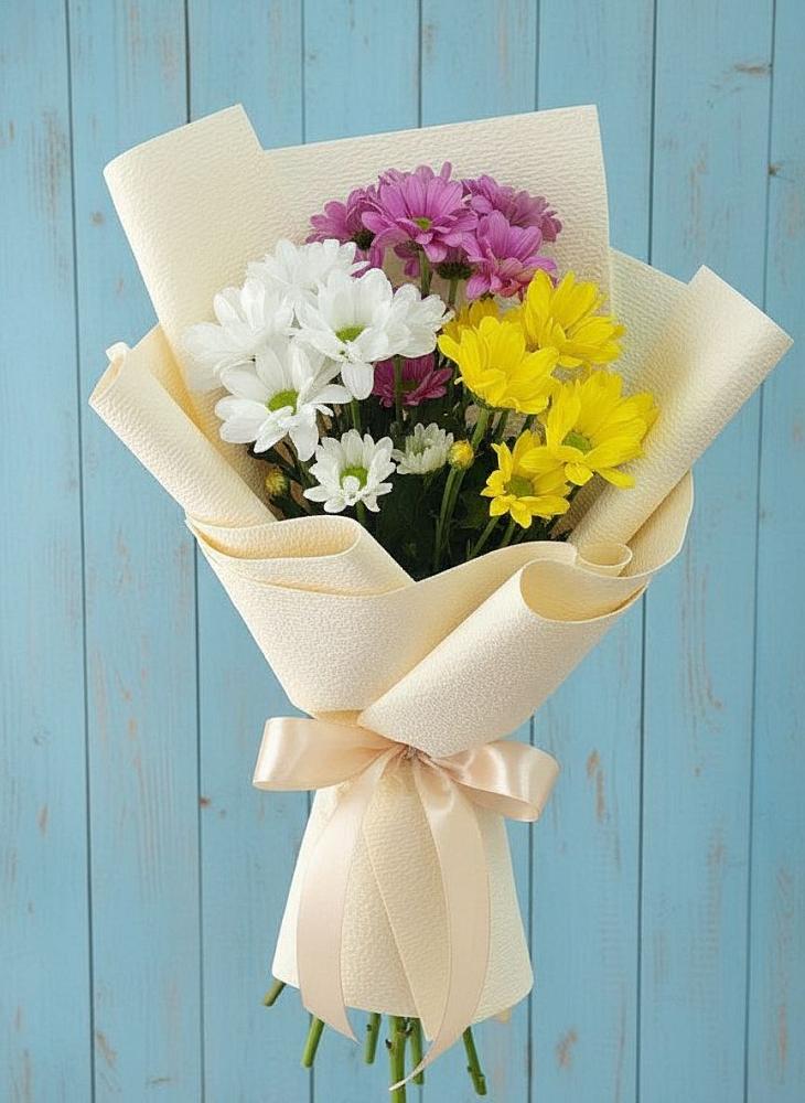 Букет цветов из: Хризантемы в Еремизино-Борисовской