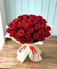 Букет 29 Красных роз в Еремизино-Борисовской