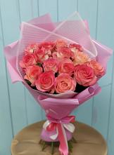 Букет 15 Розовых роз Равель #REPLACE_PRED# Еремизино-Борисовской