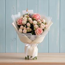 Букет цветов из:  Розы #REPLACE_PRED# Еремизино-Борисовской