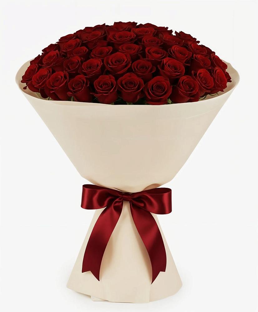 Букет 101 Бордовая роза Блэк Бакарра в Еремизино-Борисовской