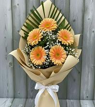 Букет цветов из:  Герберы в Еремизино-Борисовской