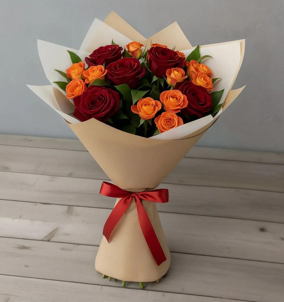 Букет Любовь и восторг в Еремизино-Борисовской